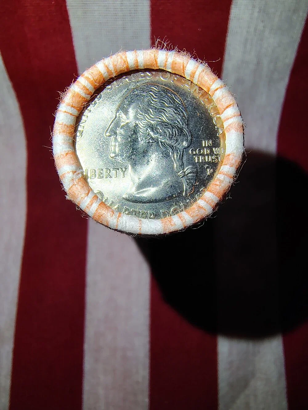 🇺🇸 Uncirculated Roll of '01 North Carolina 24k Gold Plated Quarters🇺🇸
